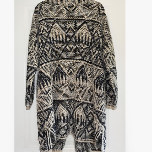 Ethereal Anthropologie Cardigan Sweater Geometric Cozy L - Picture 3 of 8